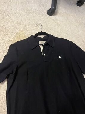 JACKS Black Men's Polo with Chest Pocket